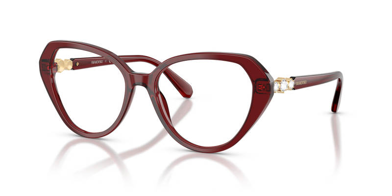 Swarovski SK2054 in Transparent Burgundy / Demo Lens (1073) - Alternate View