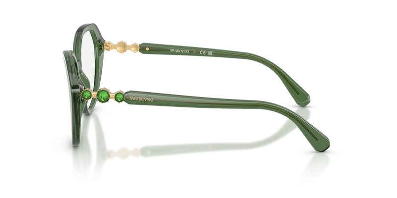 Swarovski SK2054 in Transparent Green / Demo Lens (1085) - Alternate View