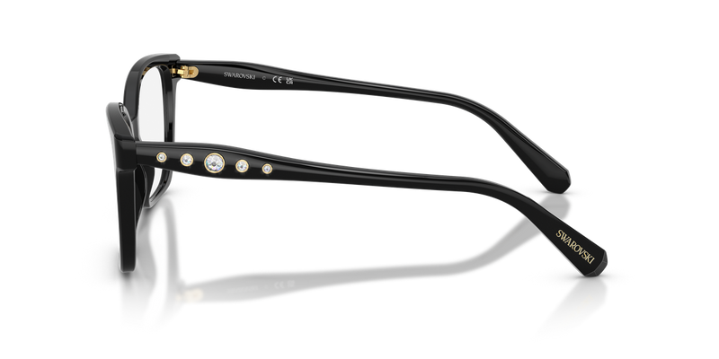 Swarovski SK2061F in Black / Demo Lens (1001) - Back View