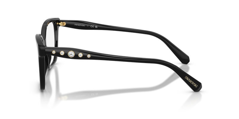 Swarovski SK2061 in Black / Demo Lens (1001) - Back View