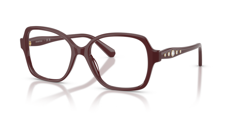 Swarovski SK2063 in Burgundy / Demo Lens (1008) - Alternate View