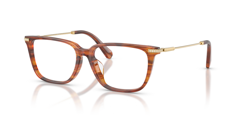 Swarovski SK2067D in Striped Havana / Demo Lens (1091) - Alternate View