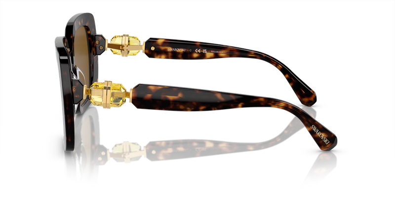 Swarovski SK6001 in Havana / Polarized Brown (100283) - Alternate View