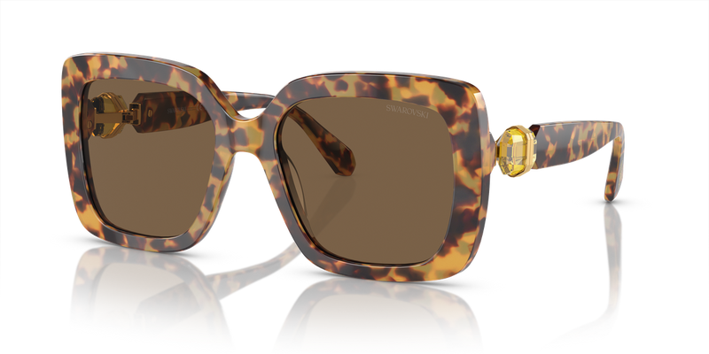 Swarovski SK6001 in Light Havana / Dark Brown (104073) - Alternate View