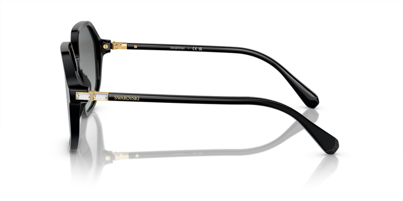 Swarovski SK6003 in Black / Grey Gradient (100111) - Back View