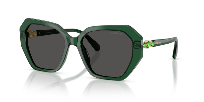 Swarovski SK6017 in Transparent Green / Dark Grey (104587) - Alternate View