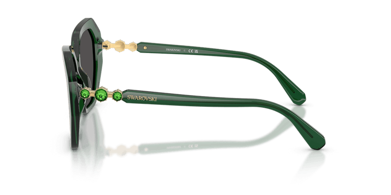 Swarovski SK6017 in Transparent Green / Dark Grey (104587) - Alternate View