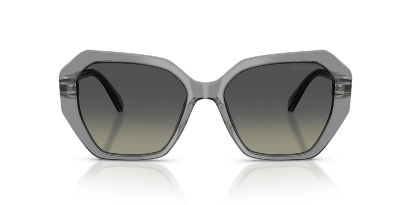 Swarovski SK6017 in Transparent Grey / Gradient Grey (106211) - Back View