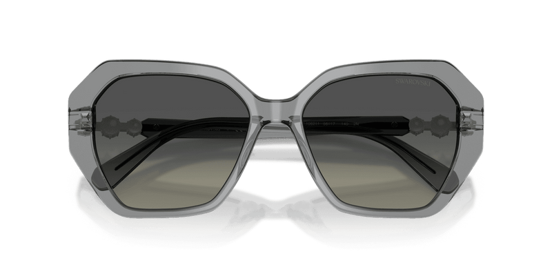 Swarovski SK6017 in Transparent Grey / Gradient Grey (106211) - Side View