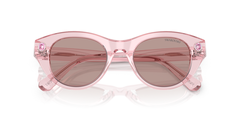 Swarovski SK6025 in Transparent Pink / Light Purple Brown (30017N) - Alternate View