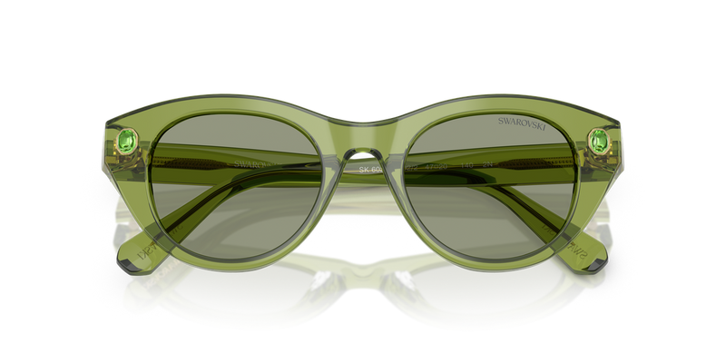 Swarovski SK6025 in Transparent Green / Green (3002/2) - Alternate View