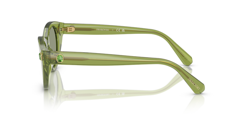 Swarovski SK6025 in Transparent Green / Green (3002/2) - Alternate View