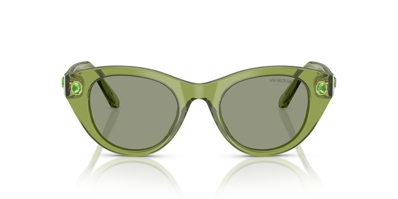 Swarovski SK6025 in Transparent Green / Green (3002/2) - Alternate View