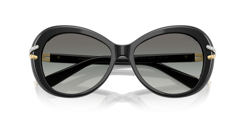 Swarovski SK6026 in Black / Grey Gradient (100111) - Side View