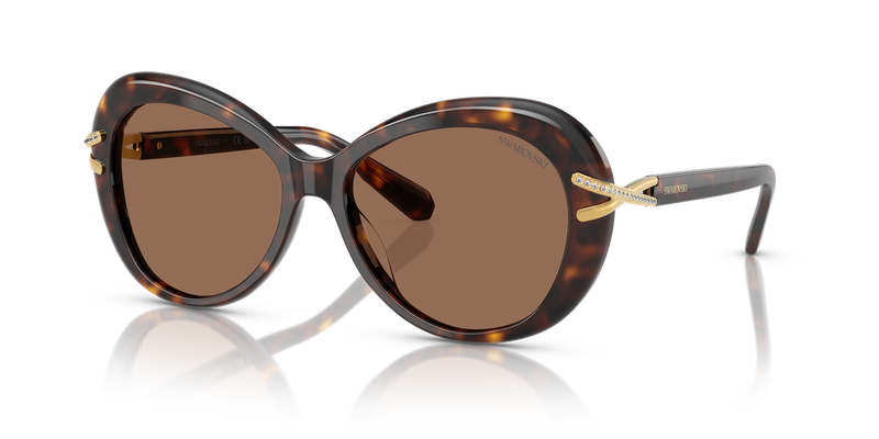 Swarovski SK6026 in Havana / Dark Brown (100273) - Alternate View