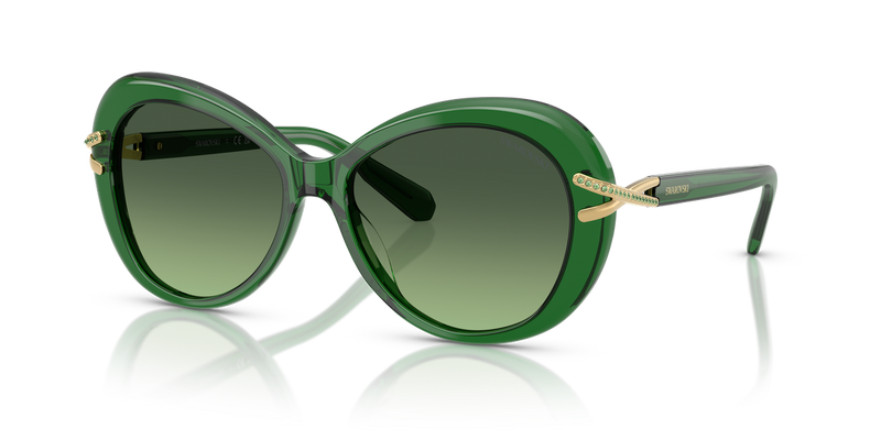 Swarovski SK6026 in Transparent Green / Green Gradient (10642A) - Alternate View