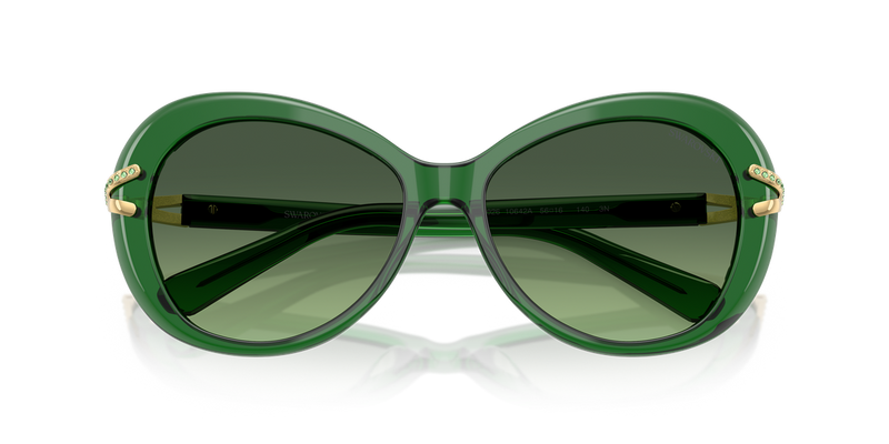 Swarovski SK6026 in Transparent Green / Green Gradient (10642A) - Alternate View