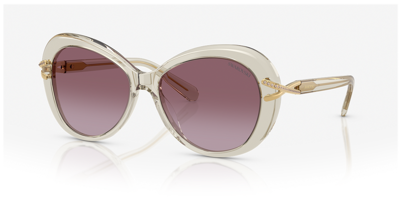 Swarovski SK6026 in Transparent Beige / Violet Gradient (30038H) - Alternate View