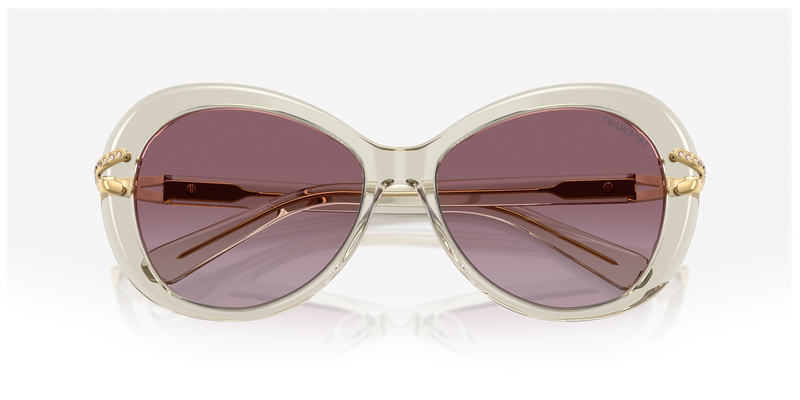 Swarovski SK6026 in Transparent Beige / Violet Gradient (30038H) - Alternate View