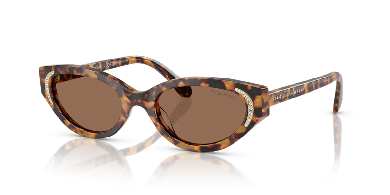 Swarovski SK6030 in Havana Medio / Dark Brown (104073) - Alternate View