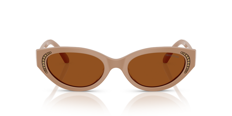 Swarovski SK6030 in Beige / Dark Brown (106173) - Alternate View