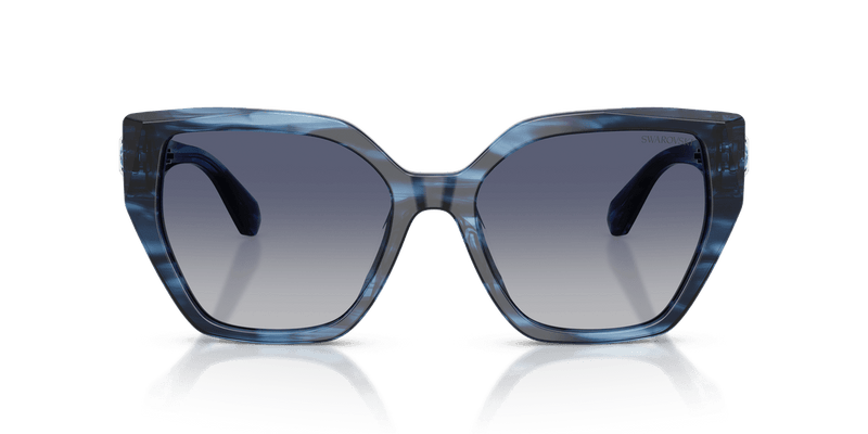 Swarovski SK6044U in Striped Blue / Gradient Blue (10904L) - Alternate View