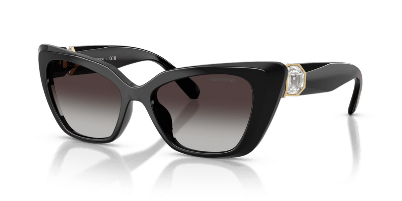 Swarovski SK6047 in Black / Grey Gradient (10018G) - Front View