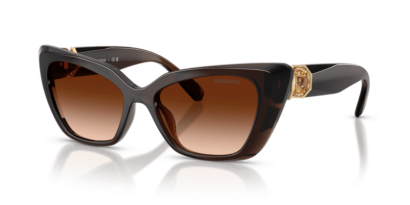 Swarovski SK6047 in Transparent Brown / Brown Gradient (108474) - Alternate View