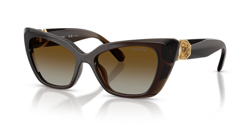 Swarovski SK6047 in Transparent Brown / Polar Brown Gradient (1084T5) - Alternate View