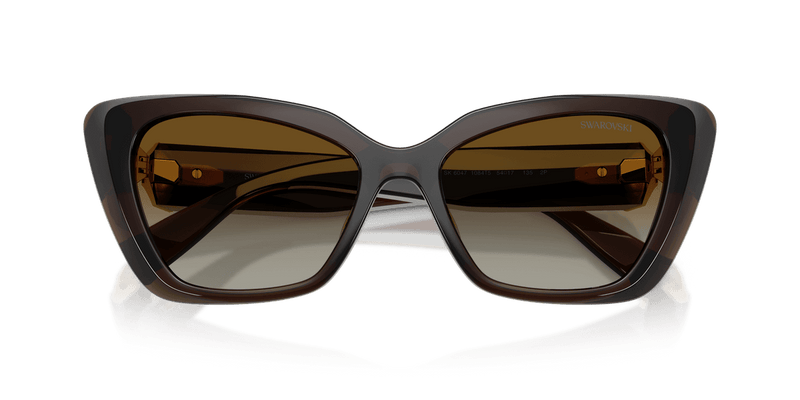 Swarovski SK6047 in Transparent Brown / Polar Brown Gradient (1084T5) - Alternate View