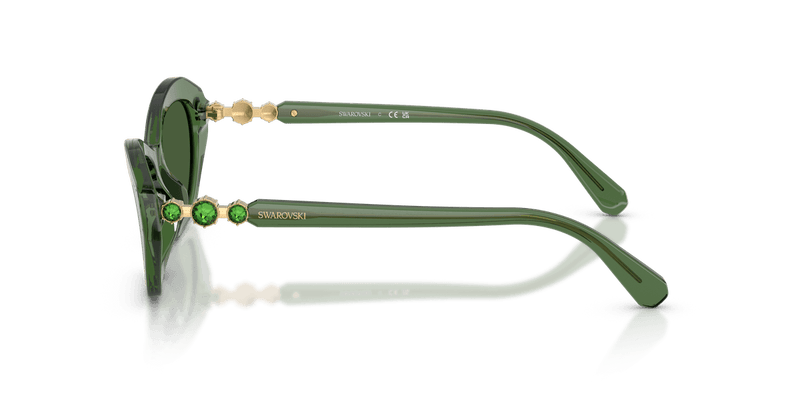 Swarovski SK6048F in Transaprent Green / Dark Green (108571) - Alternate View