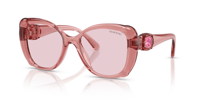Swarovski SK6051U in Transparent Pink / Pink/Purple (1097P5) - Alternate View