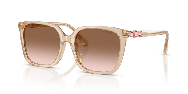 Swarovski SK6053D in Milky Beige / Gradient Brown (103413) - Front View