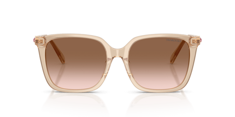 Swarovski SK6053D in Milky Beige / Gradient Brown (103413) - Back View