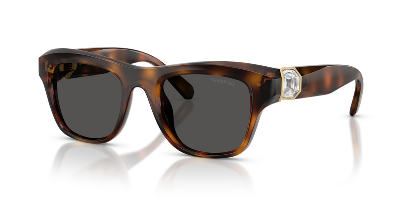 Swarovski SK6056U in Havana / Dark Grey (100287) - Front View