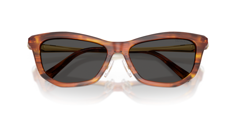 Swarovski SK6057F in Striped Havana / Dark Grey (109187) - Alternate View