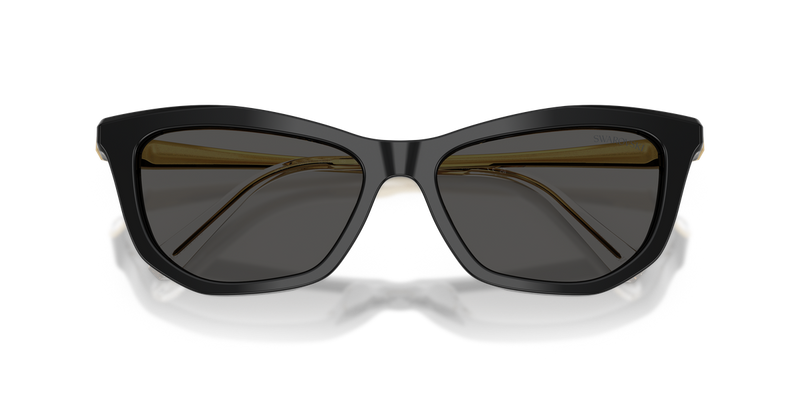 Swarovski SK6057 in Black / Dark Grey (100187) - Side View