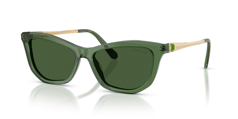 Swarovski SK6057 in Transparent Green / Dark Green (108571) - Alternate View