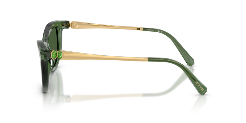 Swarovski SK6057 in Transparent Green / Dark Green (108571) - Alternate View