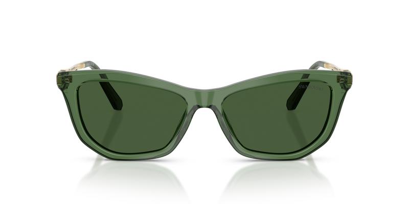 Swarovski SK6057 in Transparent Green / Dark Green (108571) - Alternate View