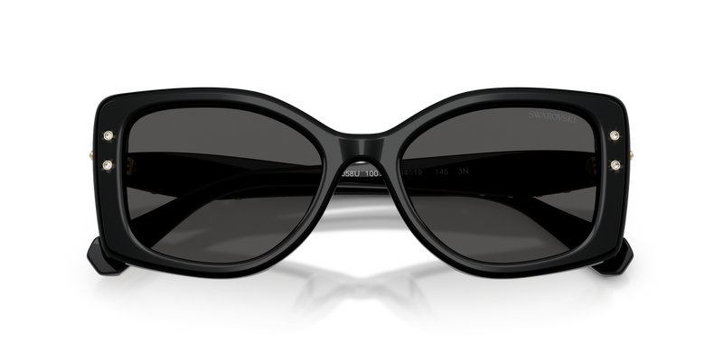 Swarovski SK6058U in Black / Dark Grey (100187) - Side View