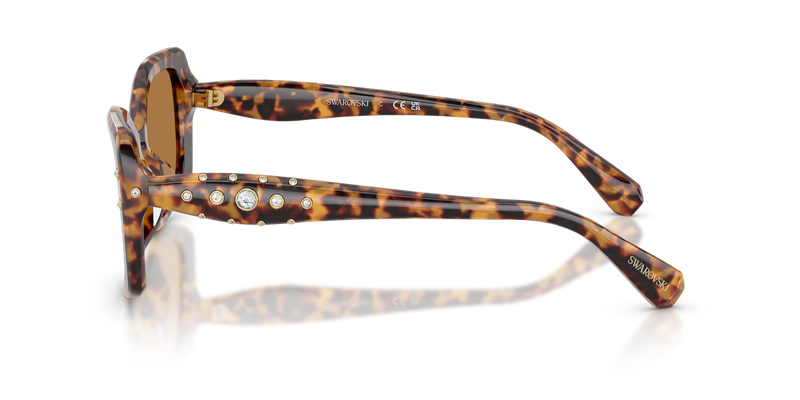 Swarovski SK6058U in Light Havana / Bronze (104073) - Alternate View