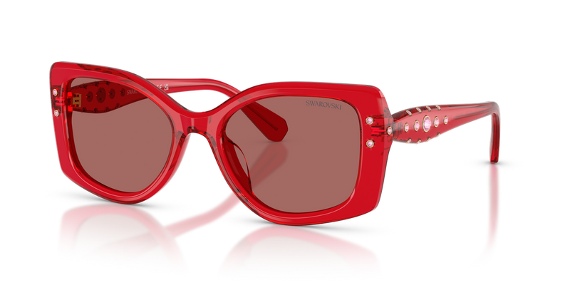 Swarovski SK6058U in Transparent Red / Dark Violet (110369) - Alternate View