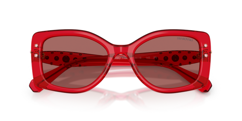 Swarovski SK6058U in Transparent Red / Dark Violet (110369) - Alternate View