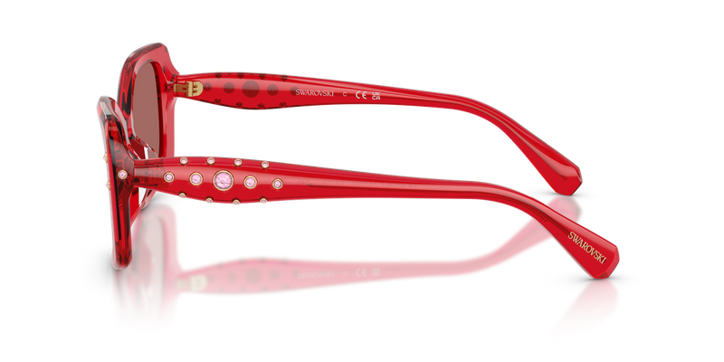 Swarovski SK6058U in Transparent Red / Dark Violet (110369) - Alternate View