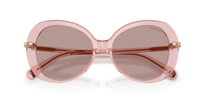 Transparent Dark Pink / Light Purple Brown (10977N)