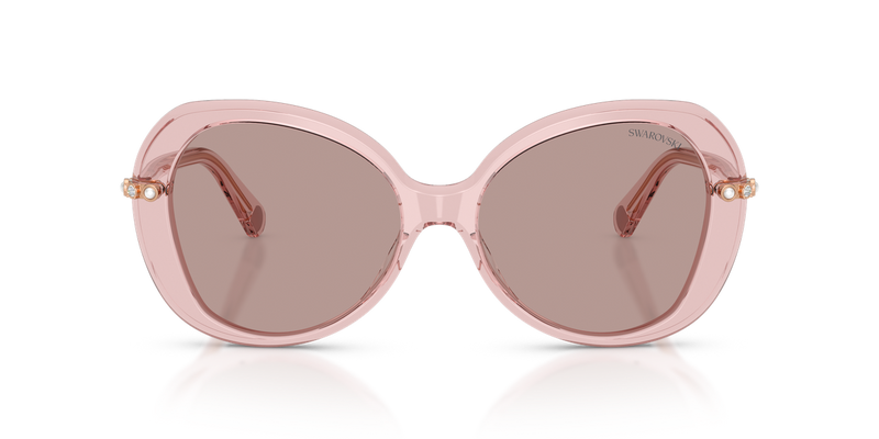 Swarovski SK6059 in Transparent Dark Pink / Light Purple Brown (10977N) - Alternate View