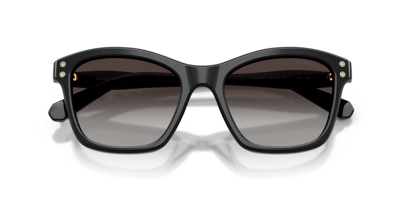 Swarovski SK6063F in Black / Gradient Grey (10018G) - Side View