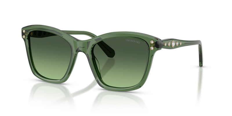 Swarovski SK6063 in Transparent Green / Gradient Green (10852A) - Alternate View