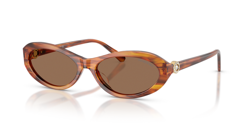 Swarovski SK6069U in Striped Havana - Alternate View